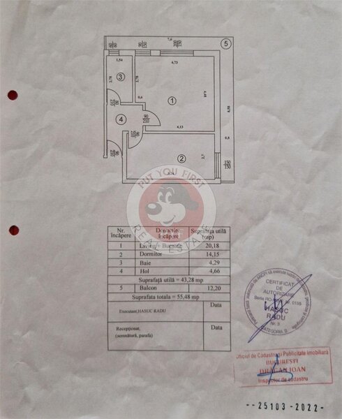 Salaj | Apartament 2 camere | 55mp | decomandat | B9451